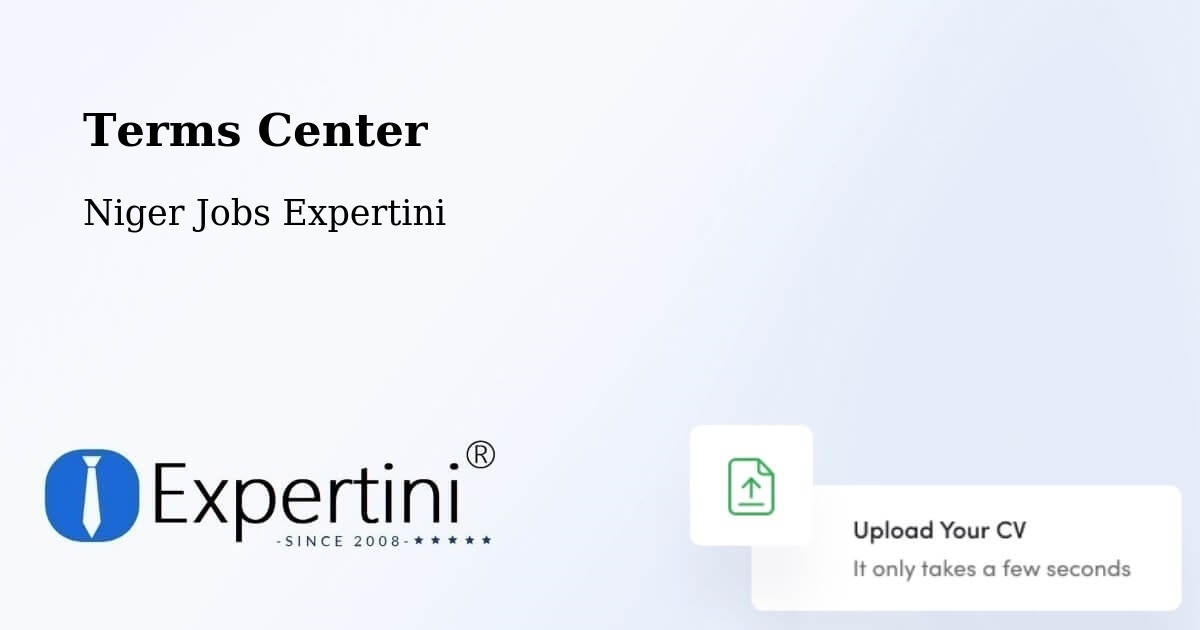 Terms of Service – Dosso - Niger Jobs Expertini